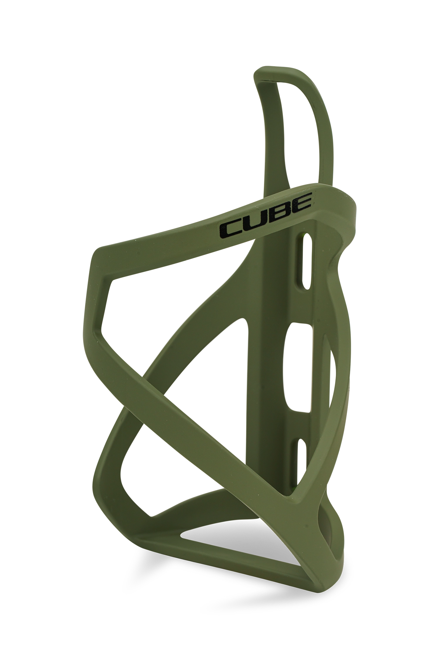 CUBE Flaschenhalter HPP Left-Hand Sidecage matt olive´n´glossy black