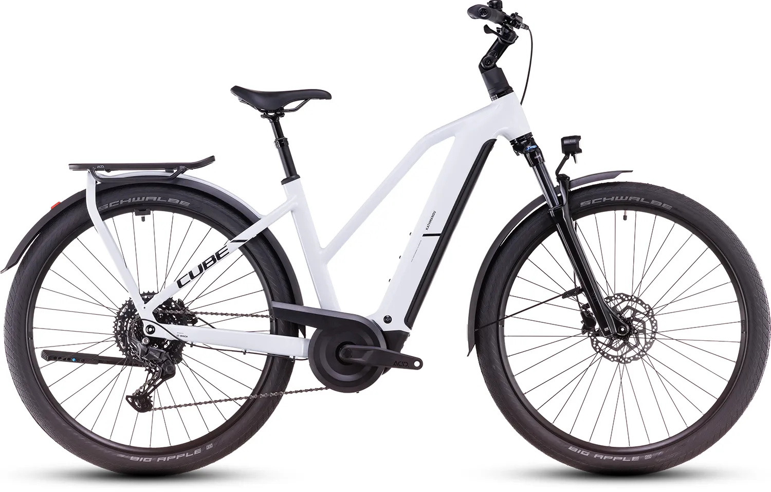 Cube 2025 Kathmandu Hybrid ONE polarwhite´n´black 800 (Trapez)