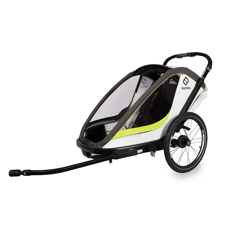 Hamax Kinderwagen Breeze Zweisitzer weiß/grün