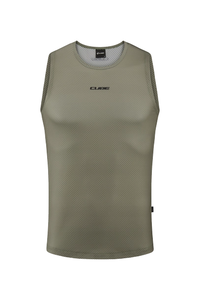 CUBE Funktionsunterhemd Mesh ärmellos olive